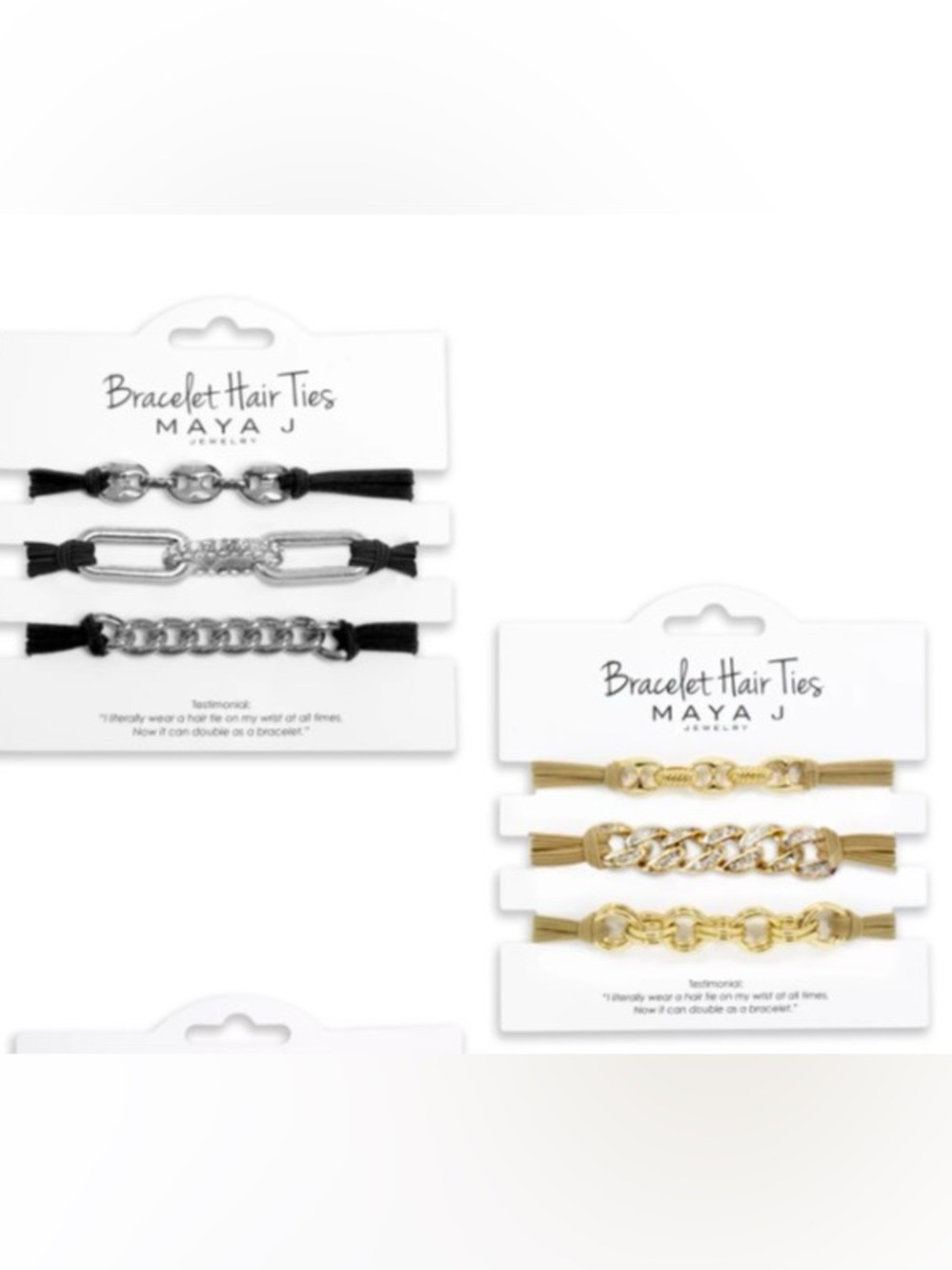 Maya J Jewelry S/6 Hair Ties/ Bracelets